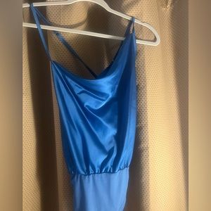 New tags royal blue bodysuit